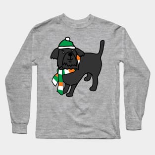 Cute Irish Dog on St Patricks Day Long Sleeve T-Shirt